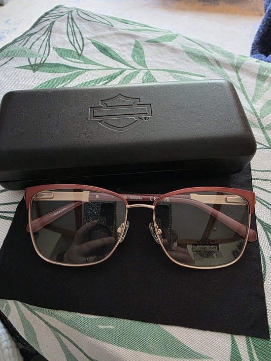 Harley-Davidson Accessories - Harley-Davidson HD50076 073 Eyeglasses 56-15-140 Pink Gold RX Frames NEW